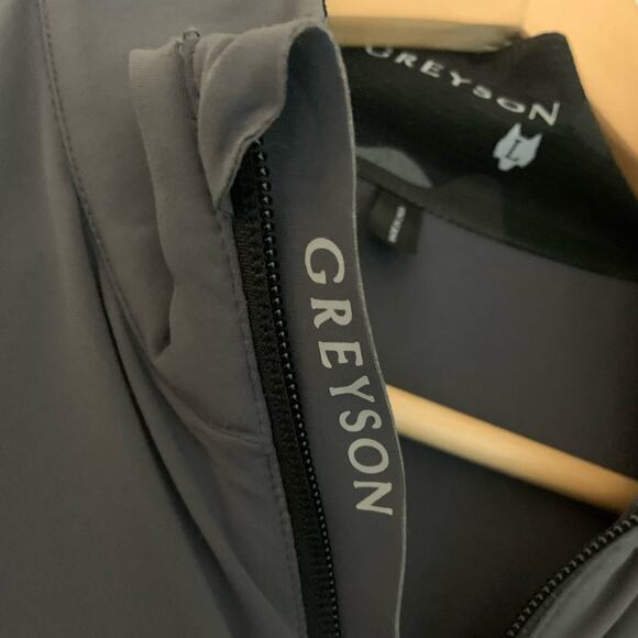 Greyson Clothiers Cadillac Tate Men's Grey Quarter-Zip Large Golf NWT RARE - Picture 7 of 15